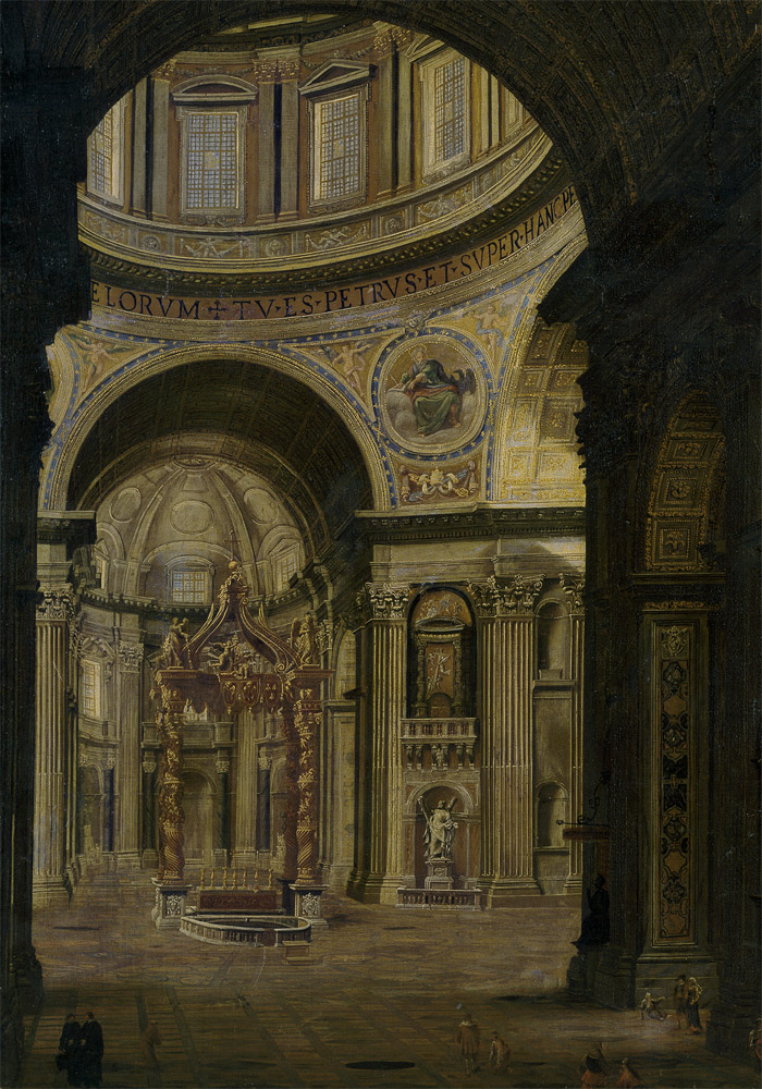 Filippo Gagliardi,Intérieur de la basilique Saint-Pierre (1640)